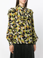 Thumbnail for your product : No.21 printed ruffle blouse
