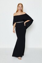 Thumbnail for your product : Coast Bardot Caped Maxi Dress