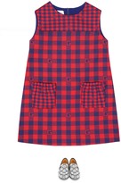 Thumbnail for your product : Gucci Children Checked cotton dress