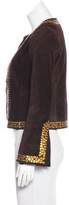 Thumbnail for your product : Tory Burch Embellished Suede Jacket