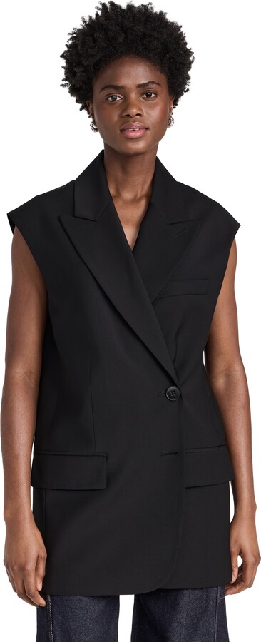 Tibi Tropical Wool Liam Vest ShopStyle