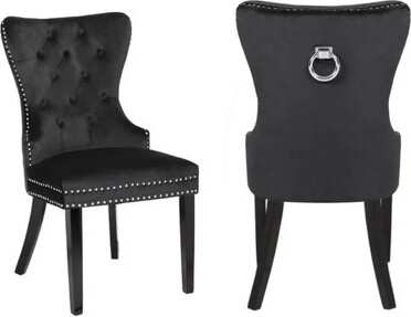 House of Hampton 2 Piece Wood Legs Dinning Chair