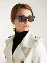 Thumbnail for your product : Celine Rectangular Acetate Sunglasses - Womens - Black