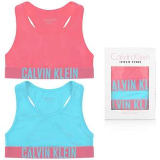 Calvin Klein Calvin KleinGirls Pink & Turquoise Bralette Set (2 Pack)