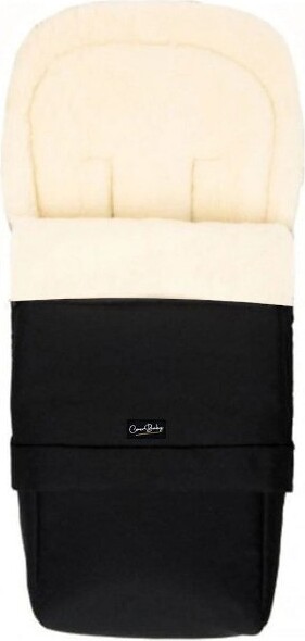Cover Baby LLC Cover Baby 0-3 Years Scandinavian Organic Wool Adjustable Footmuff in Black