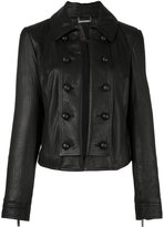 Diane Von Furstenberg DIANE VON FURSTENBERG DOUBLE BREASTED LEATHER JACKET