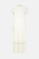 Thumbnail for your product : Lace Bodice Pleat Skirt Maxi Dress