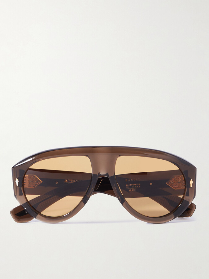 Jacques Marie Mage Bandit Aviator-Style Acetate Sunglasses