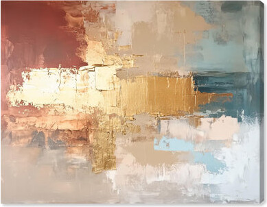 Art Remedy Earthy Abstracts Canvas Earthy Glow V