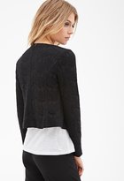 Thumbnail for your product : Forever 21 Contemporary Collarless Lace Jacket