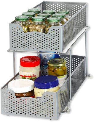 Simple Houseware SimpleHouseware 2 Tier Sliding Cabinet Basket Organizer Drawer