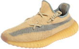 Thumbnail for your product : Yeezy Light Beige Knit Fabric Boost 350 V2 Linen Sneakers Size 40