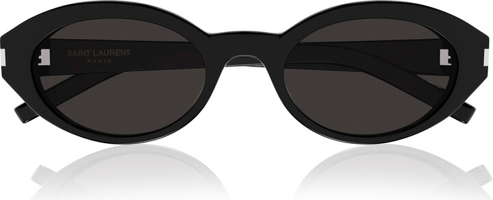 Saint Laurent Round-Frame Acetate Sunglasses