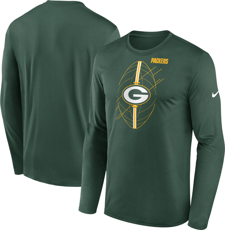 Men's Nike Green Green Bay Packers Legend Icon Long Sleeve T-Shirt