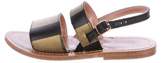 Thumbnail for your product : Golden Goose Striped Slingback Sandals