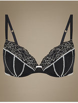 Thumbnail for your product : M&S Collection Lace Padded Balcony Bra A-E