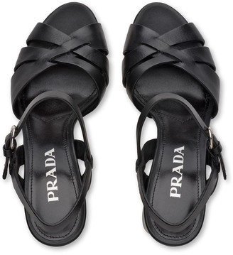 Prada Leather sandals with strap