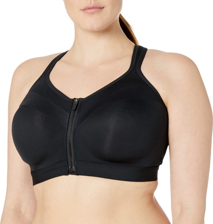 plus size zip up sports bra