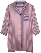 Thumbnail for your product : Boyfriend Fit Striped Nighshirt In Pink & Grey