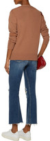 Thumbnail for your product : Enza Costa Distressed Wool And Cashmere-Blend Cardigan