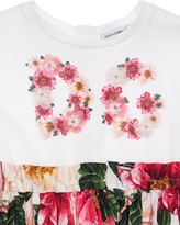 Thumbnail for your product : Dolce & Gabbana Printed Cotton Jersey & Poplin Dress