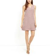 Thumbnail for your product : New Look Red Stripe Jacquard V Neck Shift Dress