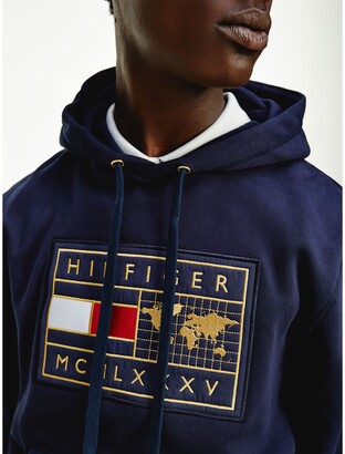Tommy Hilfiger Icon Organic Cotton World Badge Hoodie - ShopStyle