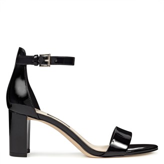 nine west black platform heels