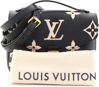 Louis Vuitton, Bags, New Louis Vuitton Pochette Metis Bicolor Empreinte  Leather Giant Black