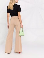 Thumbnail for your product : Palm Angels Side-Stripe Flared Track Pants