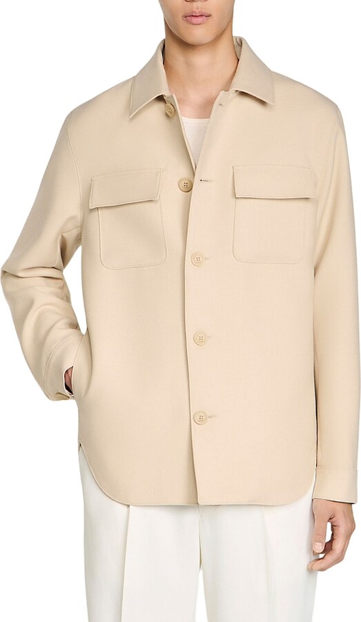 Sandro Button Up Overshirt
