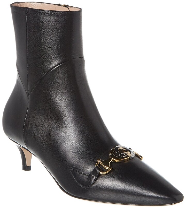 gucci zumi leather ankle boot
