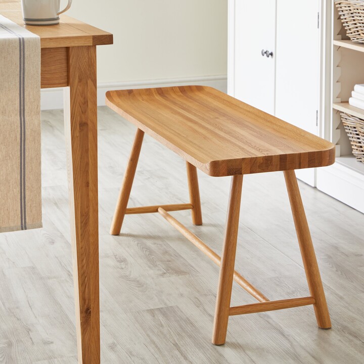 Dunelm Loxwood 2 Seater Dining Bench, Oak Oak ShopStyle