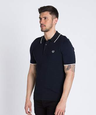 Fred Perry Two Tone Knitted Polo Shirt