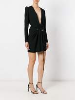 Thumbnail for your product : Saint Laurent gathered V-neck mini dress