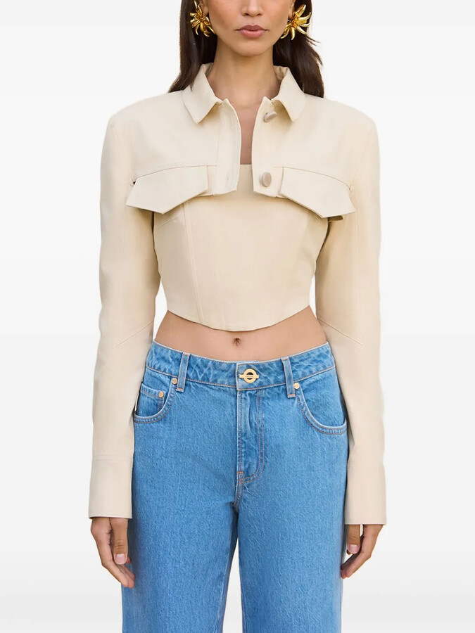 Cult Gaia Issa cropped jacket