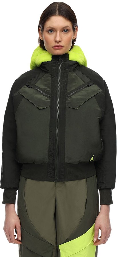jordan women's reversible bomber jacket