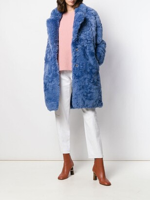 Liska Single-Breasted Fur Coat