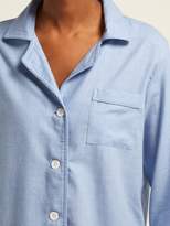 Thumbnail for your product : Emma Willis Fluted-sleeve Cotton-blend Pyjamas - Womens - Blue