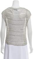 Thumbnail for your product : Alice + Olivia Metallic Knit Top
