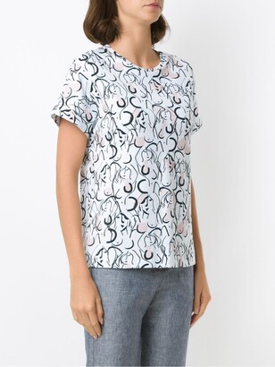Andrea Marques printed batwings T-shirt