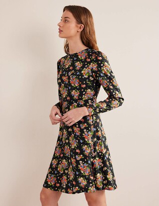 Boden Crew Neck Fit-and-Flare Dress