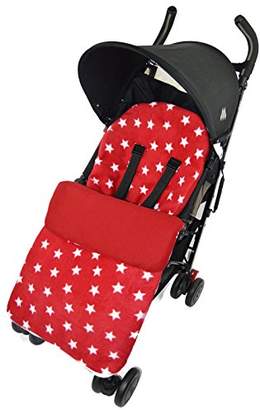 Bugaboo Pattern Footmuff/Cosy Toes Compatible with Bee Plus Star Red