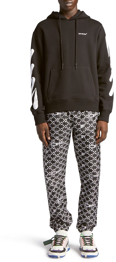 Off-White Men's Squiggle Waves Terry Hoodie - ShopStyle