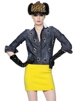 Thumbnail for your product : DSquared 1090 Jeweled Cotton Denim Shirt