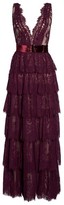 Thumbnail for your product : Mac Duggal Women's Tiered Lace Column Gown