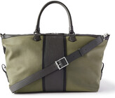 Thumbnail for your product : SERAPIAN Leather-Trimmed Canvas Weekend Bag
