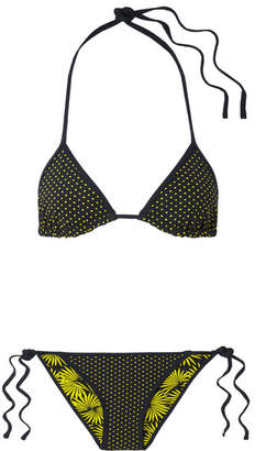 Diane von Furstenberg Reversible Printed Triangle Bikini