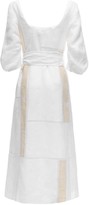 Thumbnail for your product : Gabriela Hearst Lvr Sustainable Embroidered Linen Dress
