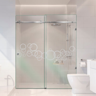 Glass-Door.us 60 In W x 80 In H Bypass glass shower doors